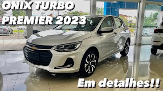 Chevrolet Onix Turbo Premier 2023  Linha 2023 em detalhes 4K [upl. by Ramona547]