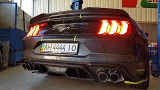 Ford Mustang 23 turbo EcoBoost  Custom exhaust sound [upl. by Epilihp]