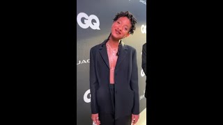 Willow Smiths stylish turn at GQ Men of the Year for Aussie talent Eddie Benjamin [upl. by Yorgen]