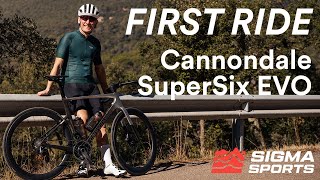 Matt Stephens rides the Cannondale SuperSix EVO Disc Road Bike  Sigma Sports [upl. by Remliw]