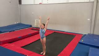 Iron Cross Gymnastics Warrior Showcase Trampoline Routines  Levels 1 and 2 [upl. by Nickerson742]