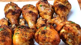 How To Make Boiled and Baked chicken drumsticks  crispy and delicious [upl. by Jock]