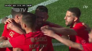 Goal  Golo L Verissimo Benfica 30 Sporting Liga 2021 33 [upl. by Bach]