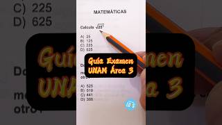 🔴 Guía Examen UNAM Área 3  Operaciones con Números Reales  Potenciación y Radicación ✨ [upl. by Roderick119]