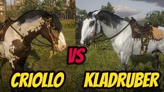 Criollo VS Kladruber Best Horse  Red Dead Online [upl. by Anivlem]