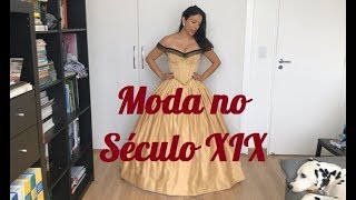 Moda no Século XIX  Crinolinas [upl. by Verene605]