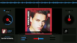 Nick Kamen Each Time You Break My Heart 1986 Vinyl Maxi 45 RPM Label WEA France [upl. by Lieno]