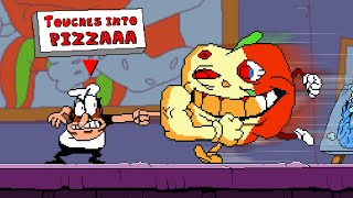 Pizza Tower but Everything Peppino Touches Turns into Pizza [upl. by Amarillis793]