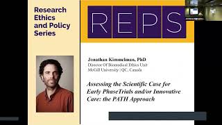 Research Ethics amp Policy Series REPS Jonathan Kimmelman PhD [upl. by Rehc]