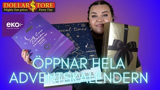 ÖPPNAR SENCE COLLECTION ADVENTSKALENDER 2023 Dollarstore EKOHallen [upl. by Curcio]