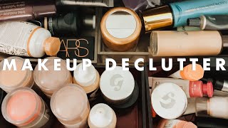 DECLUTTERING MY ENTIRE MAKEUP COLLECTION TO FIT INTO ONE MAKEUP BAG  MAKEUP DECLUTTER 2019 [upl. by Ernesta]