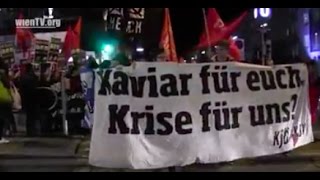 Opernball Demo 2017  Ein Zeichen gegen die soziale Kluft [upl. by Dukey945]