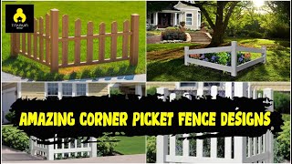 Top 42 Amazing Corner Picket Fence Designs [upl. by Markus]