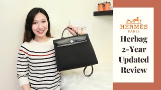 WHY I WANT TO SELL MY HERMÈS HERBAG ZIP 31 🖤 2YEAR UPDATED REVIEW Pros amp Cons Wear amp Tear amp More [upl. by Eiralc674]