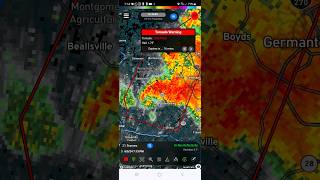 Large tornado on the ground near Germantown MD viral weather shorts [upl. by Daigle]