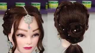 Ponytail Hairstyles With simple braid and twist  Beautiful Hairstyles [upl. by Atkins]