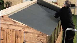 How To Felt A Shed Roof  Refelting A Shed Roof  Garden Ideas amp Tips  Homebase [upl. by Acireit]