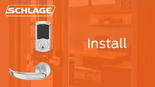 How to Install the Schlage LE Lock [upl. by Leonteen668]