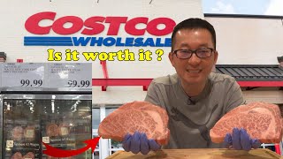 Japanese A5 Grade Wagyu Steak from Costco Review  Is it worth it [upl. by Aisatan]