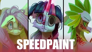 GORE 13 Scientists  MLP  SPEEDPAINT [upl. by Nowd873]