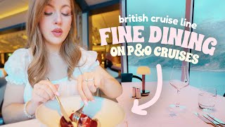 We tried luxury dining on a HUGE british cruise ship 🚢 Norwegian Fjords Cruise 📍 PampO Cruises Iona [upl. by Selene]