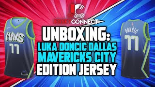 UNBOXING Luka Doncic Dallas Mavericks City Edition Nike Swingman Jersey [upl. by Ycnay]