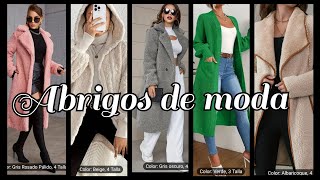 ABRIGOS DE MODA PARA MUJER 2024 temu abrigosdemoda modaparamujer invierno modafemenina moda [upl. by Eeldivad]