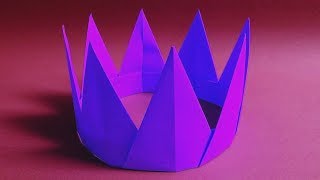 How to Make a Paper Crown for Birthday  Easy Origami Crown  Easy Paper Crafts [upl. by Almeida]