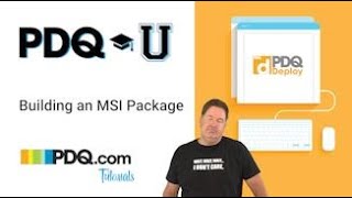 Building a msi Package in PDQ Deploy [upl. by Colman]