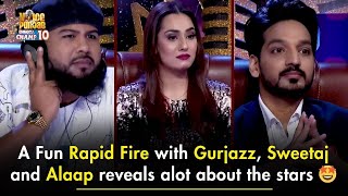 A Fun Rapid Fire with Gurjazz Sweetaj Brar and Alaap Sikander reveals alot about the stars 🤩 [upl. by Ynaffat455]