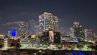 Evening City Night Downtown San Diego California [upl. by Afinom]