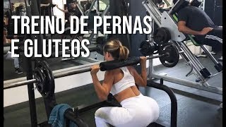 TREINO DE PERNAS E GLÚTEOS NA ACADEMIA [upl. by Harman348]