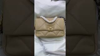 Chanel 19 Handbag Beige [upl. by Lourdes]