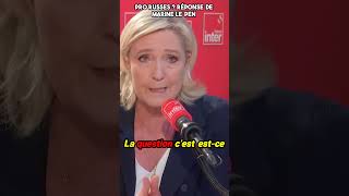 Marine Le Pen RECADRE France Inter [upl. by Aicsila709]