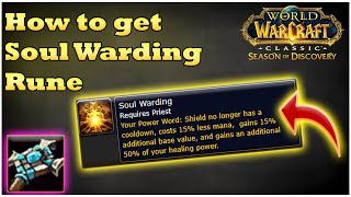 How to get Soul Warding Rune for Priest WoW SoD [upl. by Cordelia52]