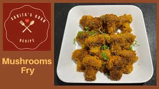 Mushroom Fry  Almi Fry  Sarita’s Goan Recipes [upl. by Oiratnom418]