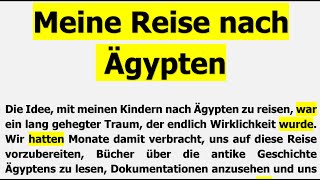 Meine Reise nach Ägypten  Erzählung B1B2C1 [upl. by Helse]