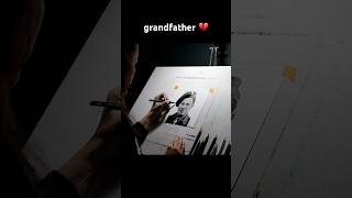 Drawing my grandfather 👴 ✍🏼 art drawing sketch artist [upl. by Nuahsad]