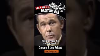 Johnny Carson amp Joe Friday Solve a Hilarious Case Classic TV Moment [upl. by Eirovi]