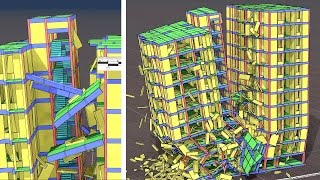 Lightning Hit Collapse 11Story Building Simulation Prime Trust Heights Moulivakkam Chennai [upl. by Lyrad]