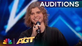 Oscar Stembridge Performs Inspiring Original quotWhat Ifquot  Auditions  AGT 2024 [upl. by Eitsud]