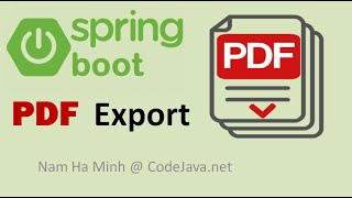 Spring Boot Export Data to PDF with OpenPDF Example [upl. by Adnorrahs659]