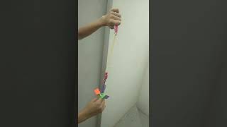 Amazing 588 arrow helicopter Elastic Rocket with LED shorts youtubeshorts paperhelicopter [upl. by Aliab]