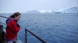 Humpback whales in Ilulissat Icefjord [upl. by Assej718]