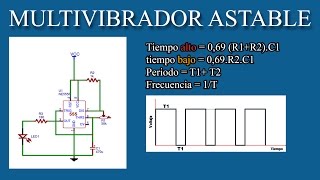 Multivibradores Astable Monoestable Explicación [upl. by Harim]