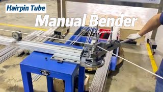 Manual Hairpin Tube Bender Machine [upl. by Eseuqcaj314]