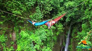 Rappelling Zoomaring Extreme hammocking in Bangladesh Napittachora waterfall [upl. by Perdita]