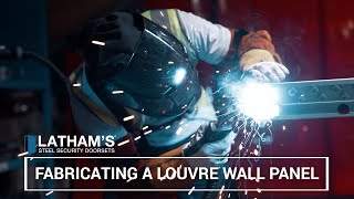 FABRICATING A STEEL LOUVRE PANEL  LATHAMS SECURITY DOORS [upl. by Wagstaff]