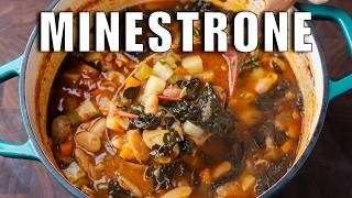 Minestrone  The Most Comforting Classic Italian Soup [upl. by Elleynod]