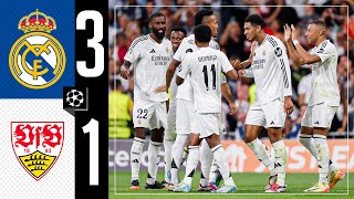 HIGHLIGHTS  Real Madrid 31 Stuttgart  Champions League 202425 [upl. by Cloe]